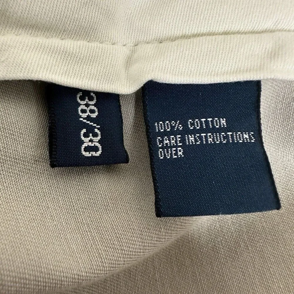 Polo Ralph Lauren Prospect Dress Pant Men 38x30 (37x29) Beige Mid Rise VTG Adult